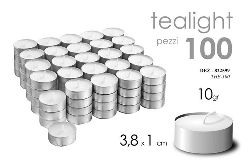 100 candele cera tea - in,