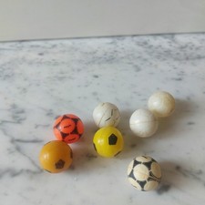 Subbuteo SPARES LOTTO 7 palline CON DUE TANGO ADIDAS 1 ARANCIONE VEDI FOTO