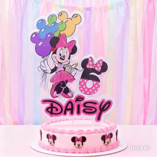 Cake topper ispirato minnie - a,