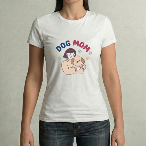 Shirt barboncino mamma cane - t-shirt,