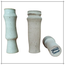 Tris vasi portafiori in ceramica Fognani Faenza firmata scultura terracotta