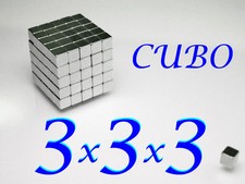 3x3x3mm magneti neodimio cubo