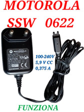 CARICABATTERIE Motorola SSW 0622 Alimentatore ORIGINALE Charger Adapter Adaptor