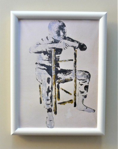 Quadro ragazzo una sedia - quadro,