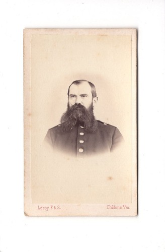 Leroy cdv foto - soldato,
