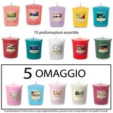 PROMO CANDELE PROFUMATE Yankee Candle 15 CANDELE votive ASSORTITE TUTTE DIVERSE