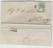 STORIA POSTALE - 1853 LOMBARDO