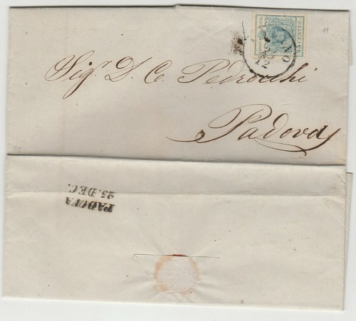 Storia postale 1853 - postale, lombardo