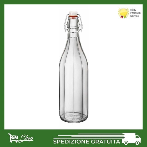 Bottiglia vetro costolata - bottiglia,