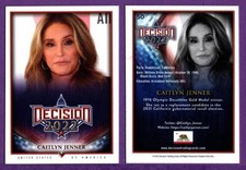 Caitlyn Jenner Decision 2022 Ser. 1 BASE CARD #50 2021 CA Gov. Recall Candidate
