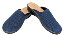 FLY FLOT Navy Mesh Mules Clogs
