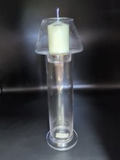 Set 2 Porta Candela da 2pz- Porta Candela Deru Vetro 30cm 2 vasi+2vaso candela