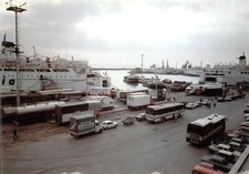 AL6-69) CIVITAVECCHIA PANORAMA DEL PORTO ROMA FURGONE BUTTAFUOCO CUCINE