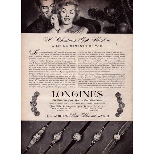 Orologi longines eleganti 1958 - longines,