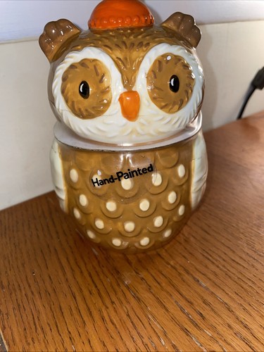 Earthenware owl cookie candy - owl,