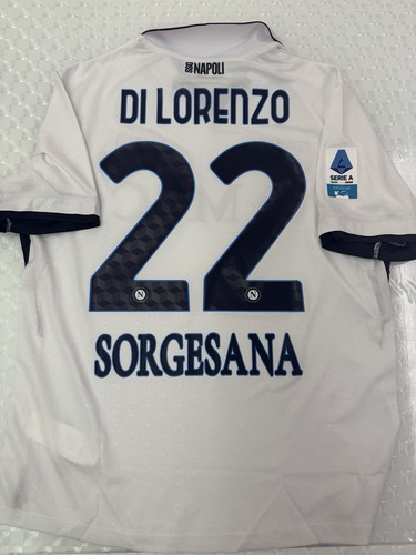 Maglia napoli away match worn - away,