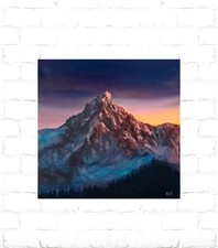 Quadro paesaggio montagne Alpi