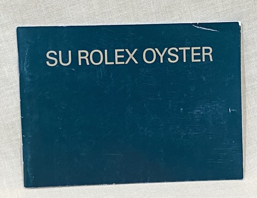 Rolex oyster booklet 2007 - su,