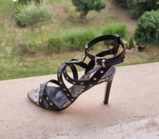 Sandalo Alto Elegante Fondo Cuoio N.36