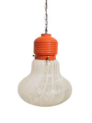 Lampadario vetro soffiato - vetro,