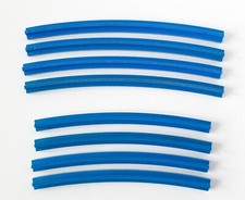 LEGO coppie binari blu curvi treno 4,5v, art. 3230A+3229A - lotto da 4+4pz.