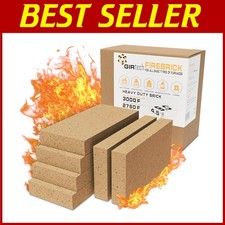 Mattoni antincendio isolanti confezione da 6 pezzi - ricambio per caminetti