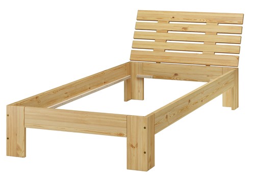 Elegante letto 90x200 pino - 90x200,