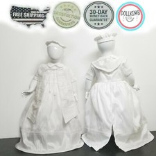 Ropon blanco con falda de