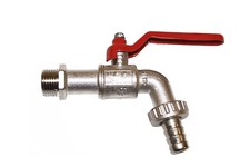 Rubinetto a Sfera da Esterno Giardino 1/2 Portagomma Fontana Grigio