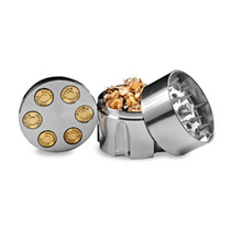 30242 trita tabacco tritatabacco revolver pistola pallottole biker western