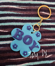 PORTACHIAVI BOY NASCITA BATTESIMO h totale 12 cm x diametro 6,5 cm  art.2655