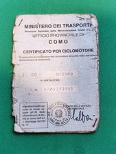 LIBRETTO ORIGINALE CERTIFICATO