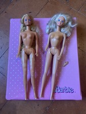 Valigetta Porta Barbie Anni 80 + Barbie Island Fun E Ibiza Con Difetti 