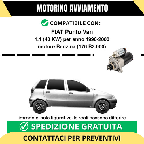 Motorino avviamento fiat punto - avviamento,