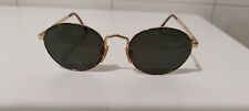 VINTAGE OCCHIALI DA SOLE OLIVER UNISEX TARTARUGATO E ORO TONDO VINTAGE ANNI 90
