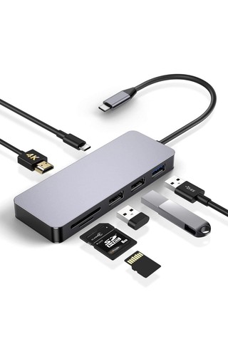 Hub usb tipo a 4k - usb,