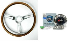 15" Walnut 6 Hole Steering