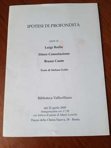 Ipotesi profondità opere - ipotesi,