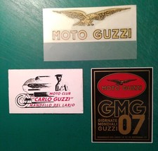 LOTTO VECCHI ADESIVi MOTO GUZZI 3 pezzi  Old stickers
