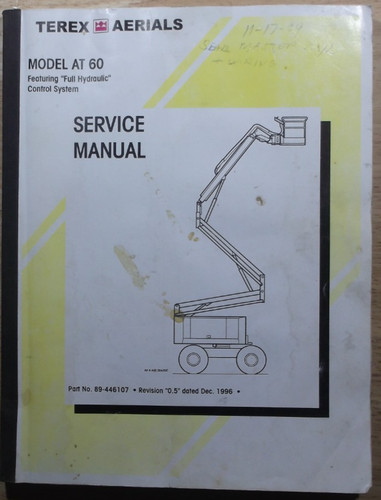 Terex at60 piattaforma aerea - terex,