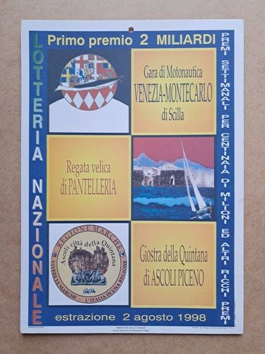 Locandina lotteria venezia - lotteria,