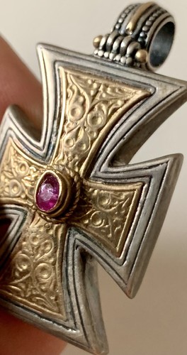 Crocifisso argento oro - crocifisso, argento,