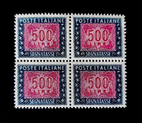 Francobollo segnatasse 500 - francobollo,
