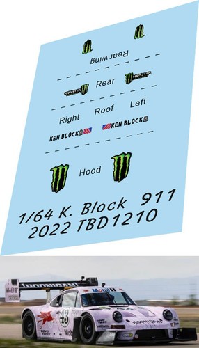 Decals per porsche - 1/64,