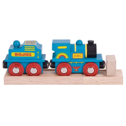 Bigjigs rail motore - blu, in