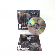 Defcon 5 3DO gioco RARO Big Box Complete with Manual - Tested