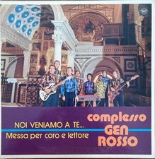 1972 GEN ROSSO NOI VENIAMO A TE MESSA PER CORO E LETTORE RCA GRL 7201