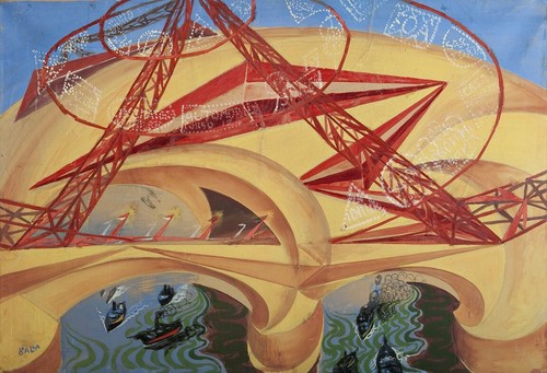 Giacomo balla ponte - giacomo, :