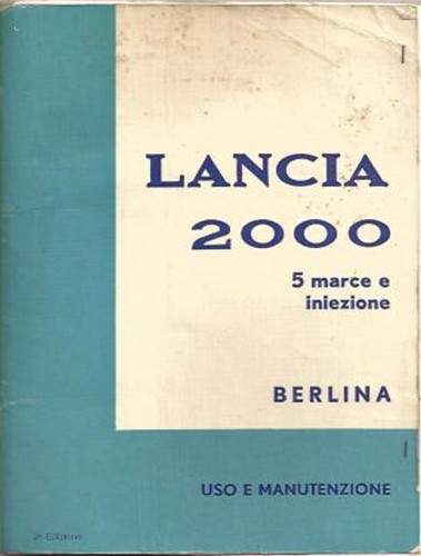 Lancia 2000 berlina driver - lancia, driver’s