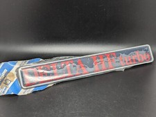 LANCIA DELTA 1.6 HF TURBO LOGO ORIGINALE EMBLEMA FREGIO STEMMA SCRITTA BADGE